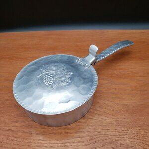 Vintage Everlast Hand Forged Aluminum Silent Butler Crumb Catcher Grape Motif